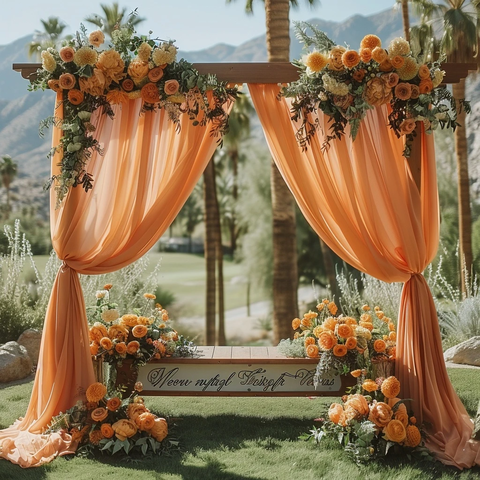 新婚夫妇婚礼装饰