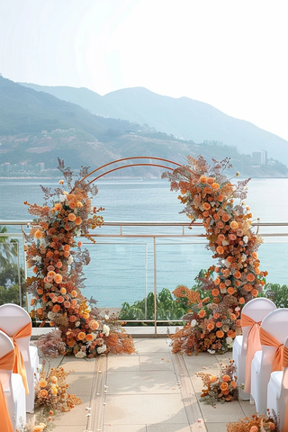 圆形婚礼仪式装饰