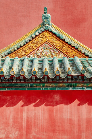 古典建筑屋顶装饰细节