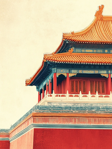 传统中式建筑屋顶构造特写