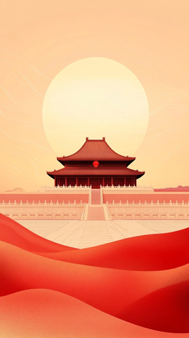 天安门全景图展现庄重的皇家建筑风格