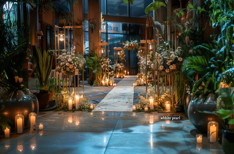 白色珍珠婚礼装饰