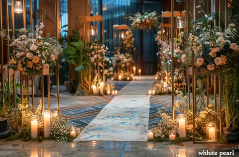 白色珍珠婚礼装饰