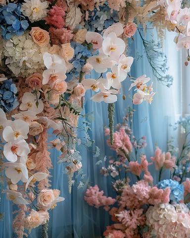 优雅婚礼花卉装饰