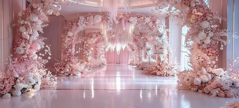 婚礼入口花拱门