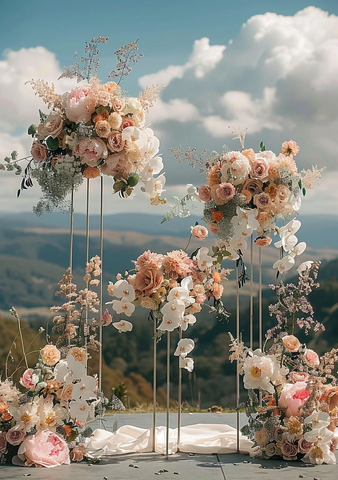 婚礼花艺与乡村风光