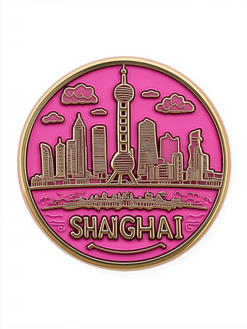 上海城市天际线徽章图案