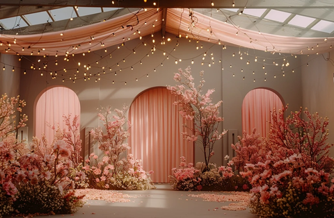 书法风格室内灯光