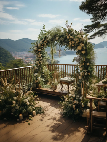 海滩婚礼仪式区