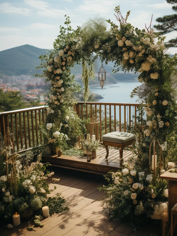 海滩婚礼仪式区