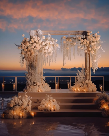 黄昏白色花仪式