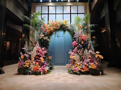 婚礼花拱舞台装饰设计