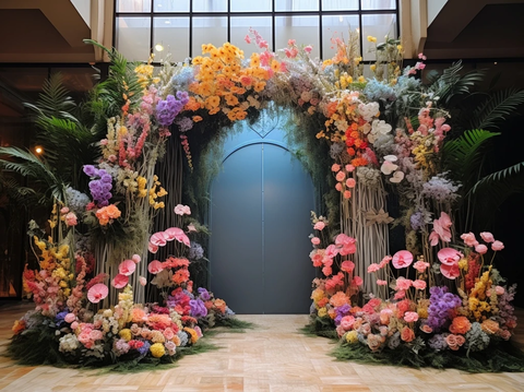 婚礼花拱舞台装饰设计