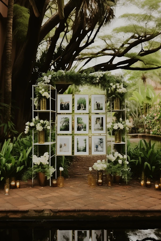 户外婚礼布置与花卉摄影