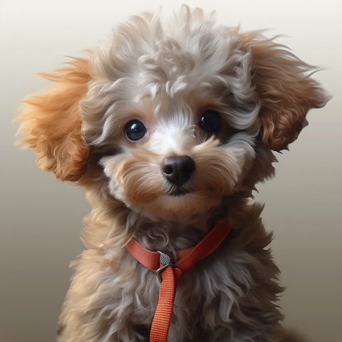 玩具贵宾犬插画