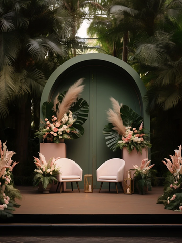 婚礼装饰与热带景观