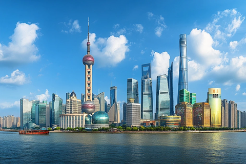 上海外滩陆家嘴现代化都市风光