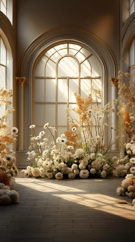 婚礼舞台花艺设计