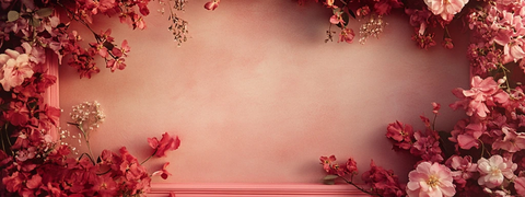 空相框边缘花朵