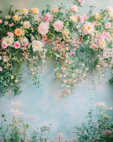 梦幻花卉植物墙