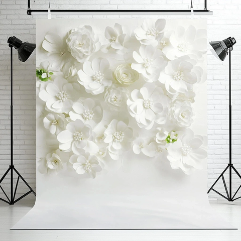 白色花海背景摄影