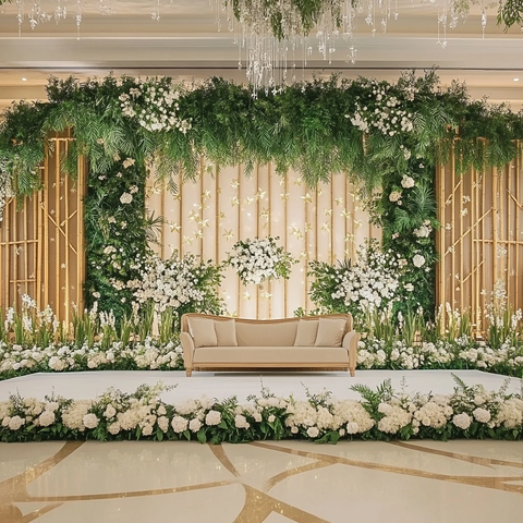 绿植花卉装饰舞台