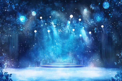 偶像舞台蓝光水彩