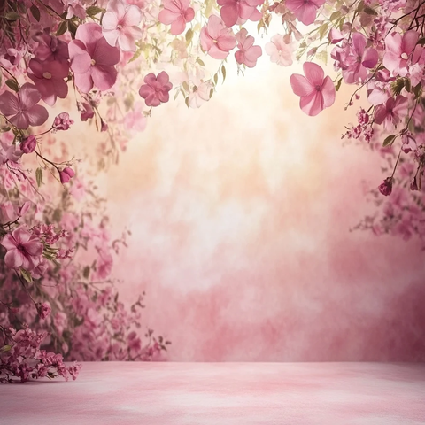 粉色花卉摄影背景