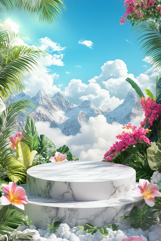 云中大理石展示台