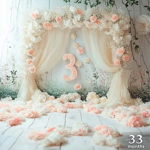 3个月宝宝摄影装饰