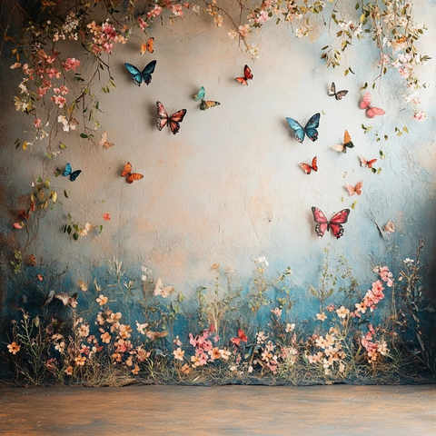 蝴蝶创意摄影背景