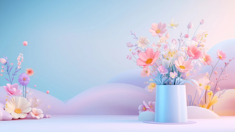 春季花市空展台