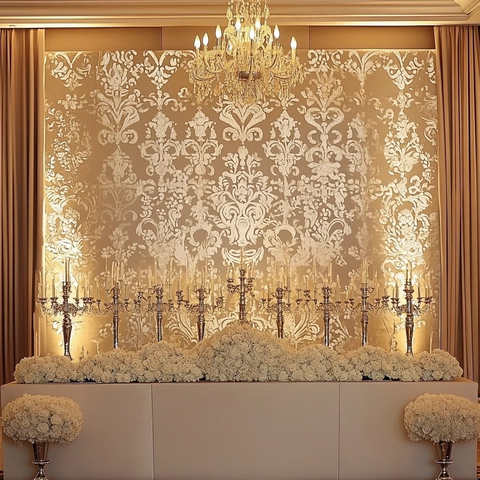 银丝金布奢华背景