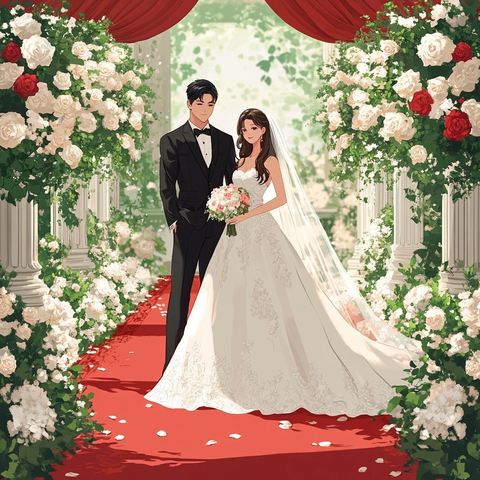 新娘新郎婚礼现场