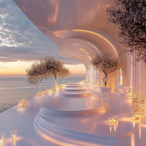 未来主义婚礼邀请