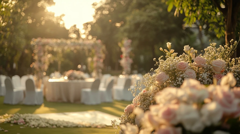 婚礼现场气球装饰
