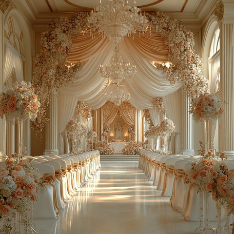 婚礼大厅装饰与布置