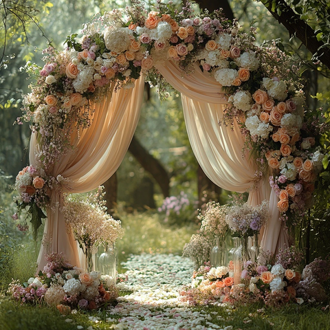 花园婚礼花拱门