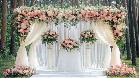 户外婚礼花艺装饰