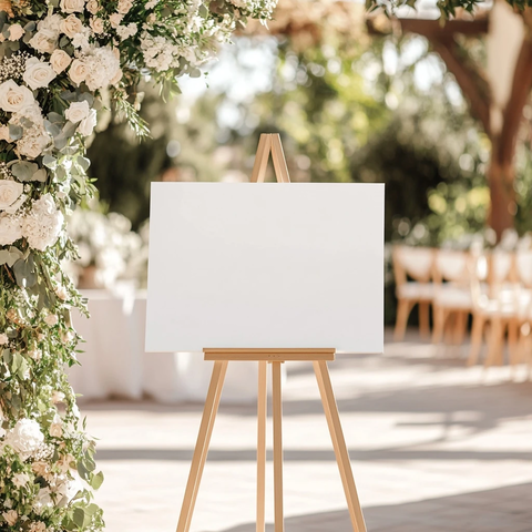 婚礼迎宾牌空白模板