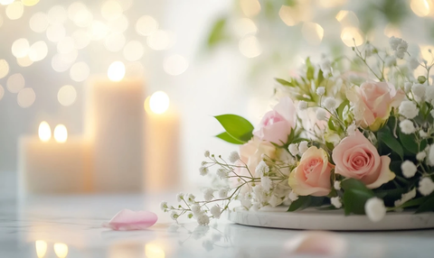 婚礼花艺桌面布置