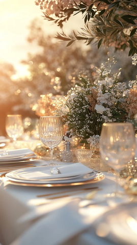 婚礼桌饰金色时光