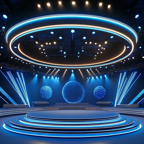 舞台灯光与生态图形