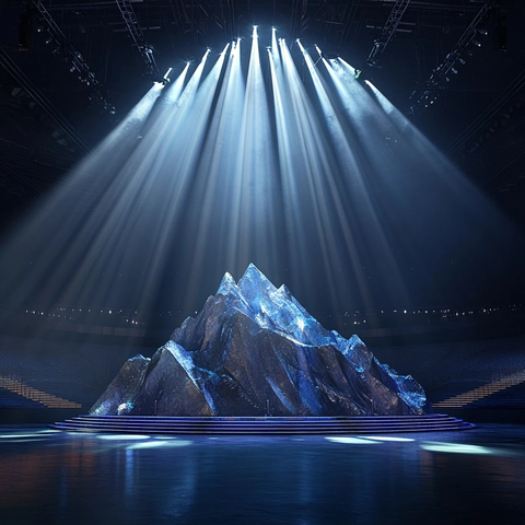 开放屋顶体育场舞台