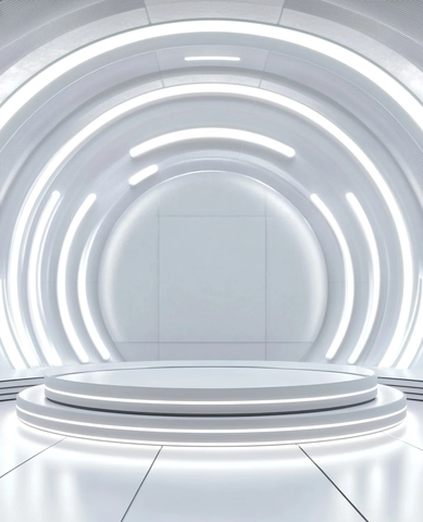 圆形舞台与LED灯