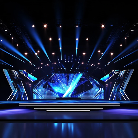 银行30周年庆典舞台渲染