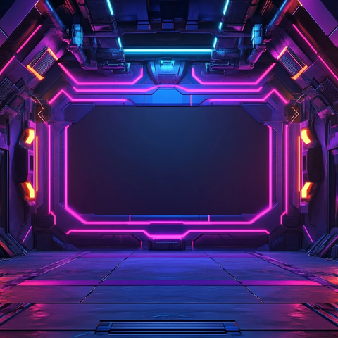 机器人主题直播背景