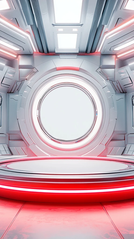 圆形展示台实验室设计