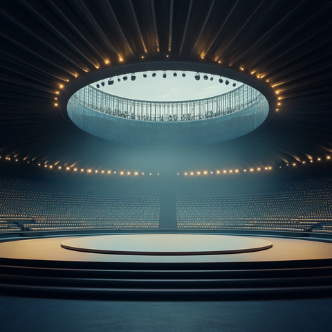 体育场馆颁奖台