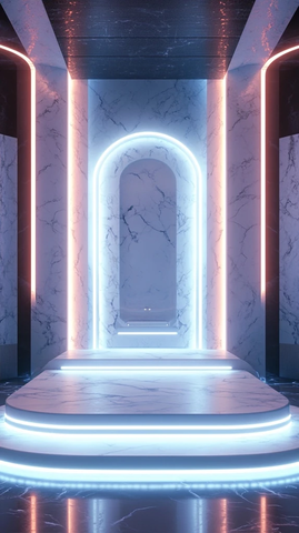 未来感舞台基座